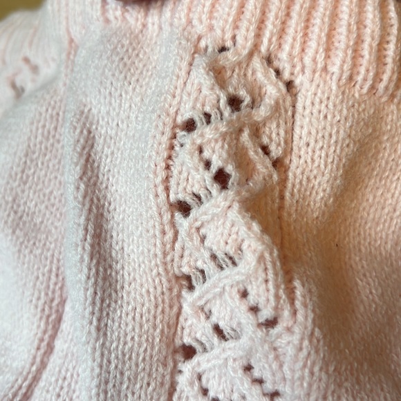 Joseph Magnin Made in Italy Baby girl pink knit set top and bottom - Picture 12 of 17